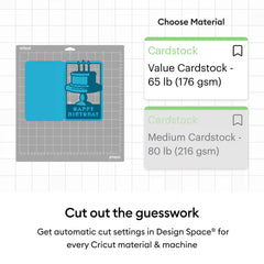Cricut® Value Cardstock, Black - 8.5 in x 11 in (80 ct)