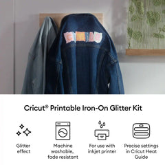 Cricut® Printable Iron-On Glitter Kit – 8.5 in x 11 in (4 ct)
