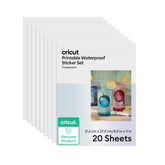Cricut® Printable Waterproof Sticker Set - 8.5 in x 11 in (20 ct)