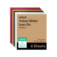Value Glitter Iron-On, Party Sampler - 10 in x 12 in (6 ct)