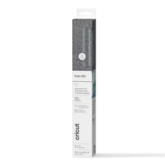 Glitter Iron-On, Black Silver
