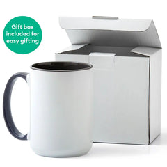 Beveled Ceramic Mug Blank - 15 oz/425 ml (1 ct)