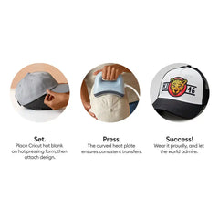 Cricut Trucker Hat, Black/White