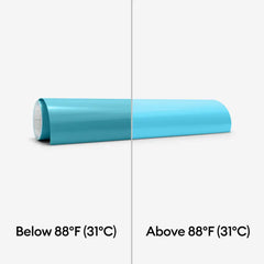 Heat-Activated, Color-Changing Vinyl – Permanent, Turquoise - Light Blue