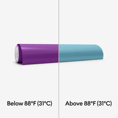 Heat-Activated, Color-Changing Vinyl – Permanent, Purple - Turquoise