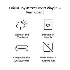 Cricut Joy Xtra™ Smart Vinyl™ Matte Metallic – Permanent (3 ft)