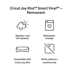 Cricut Joy Xtra™ Smart Vinyl™ – Permanent (20 ft)