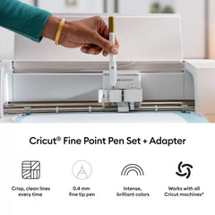 Cricut® Fine Point Pens 0.4 mm, Ultimate Sampler (30 ct) + Adapter