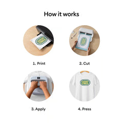 Cricut® Printable Iron-On For Light Fabrics - 8.5 in x 11 in (20 ct)