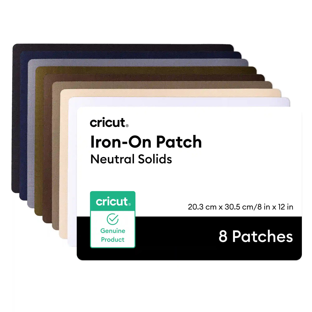 Iron-on Patch, Neutral Solids, 8 in x 12 in (8)