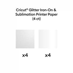 Cricut® Sublimation Glitter Iron-On Kit – 8.5 in x 11 in (4 ct)