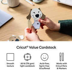 Cricut® Value Cardstock, Black - 8.5 in x 11 in (80 ct)