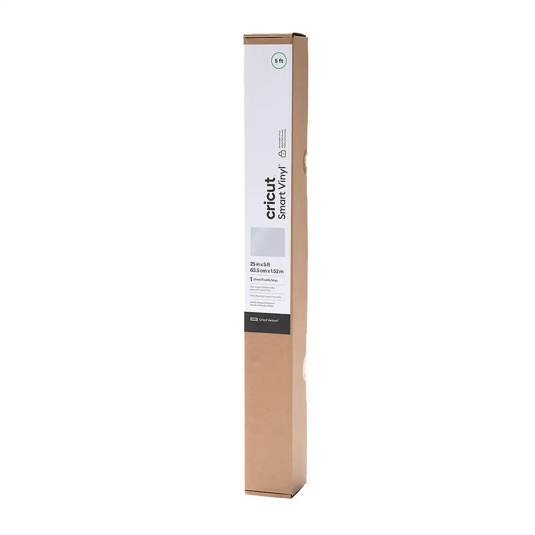 Smart Vinyl Matte Metallic - Permanent, Silver 5 ft