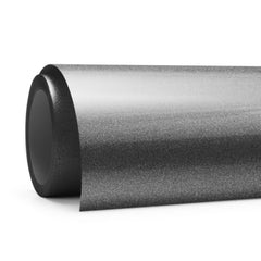 Glitter Iron-On, Black Silver