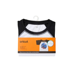 Baby Bodysuit Blank, Raglan in White/Black