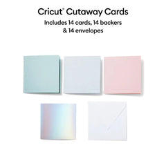 Cutaway Cards, Pastel Sampler - S40 (14 ct)
