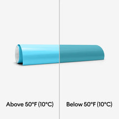 Cold-Activated, Color-Changing Vinyl – Permanent, Light Blue - Turquoise