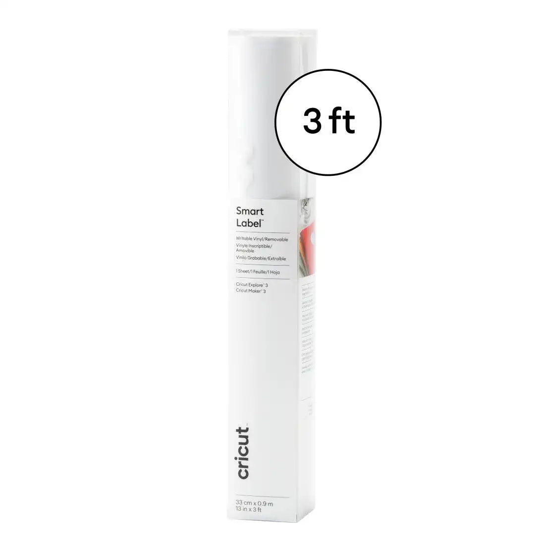 Smart Label™ Writable Vinyl – Removable, Transparent (3 ft)