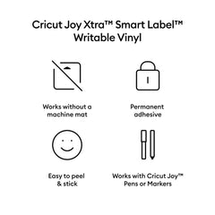 Cricut Joy Xtra™ Smart Vinyl™ Writable Vinyl – Permanent (3 ct)