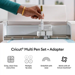 Cricut® Multi Pen Set, Black (3 ct) + Adapter