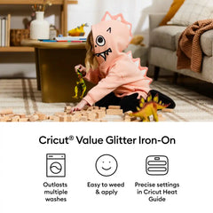 Value Glitter Iron-On, Party Sampler - 10 in x 12 in (6 ct)