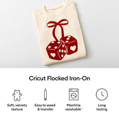 Cricut® Flocked Iron-On, Classics Sampler - 12 in x 12 in (5 ct)