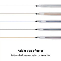 Cricut® Glitter Gel Pen Set, 0.8 mm (3 ct) + Adapter