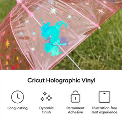 Cricut® Holographic Vinyl – Permanent, Mythical Sampler - 12 in x 12 in (10 ct)