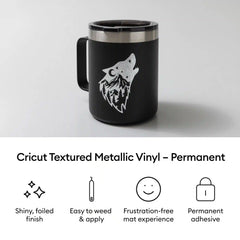 Cricut® Textured Metallic Vinyl – Permanent, Luxe Sampler - 12 in x 12 in (6 ct)